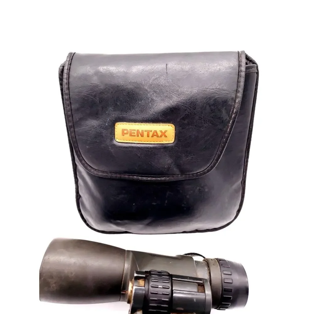 VTG Pentax 10X50 PCF Binoculars Asahi Opt Co W/ Case Japan 6.5 Degree W/ Bag